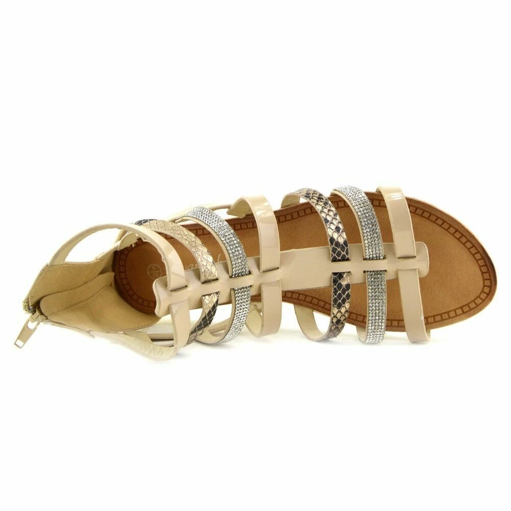 Kickfootwear Gladiator Snake Print Comfort Sandals 6 Kickfootwear Gladiator Snake Print Comfort Sandals