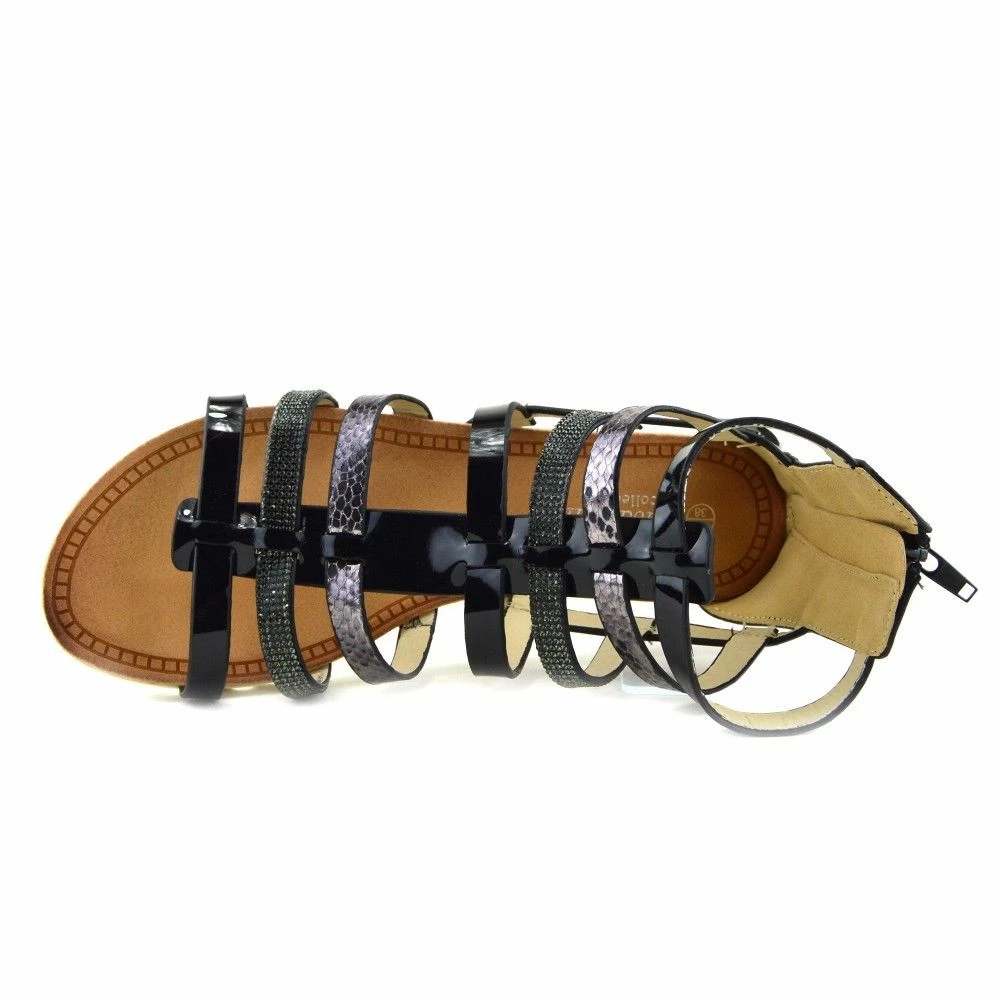 Kickfootwear Gladiator Snake Print Comfort Sandals 3 Kickfootwear Gladiator Snake Print Comfort Sandals