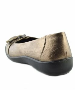 Kickfootwear Apsley Flat Casual Comfortable Ballerina Shoes - Bronze