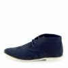 Kickfootwear MENS Hatton Suede Desert Lace Up Ankle Boots - Navy