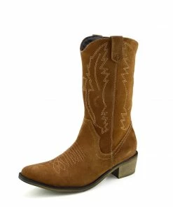 Kickfootwear WOMENS Kitty Dark Tan Suede Cowboy Boots 9 Kickfootwear WOMENS Kitty Dark Tan Suede Cowboy Boots