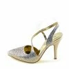 Kickfootwear WOMENS Gold Ultra Sparkle Pointed Slingback Shoes