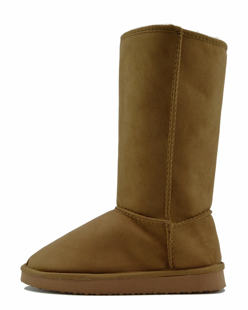 Kickfootwear Holly Mid Calf Faux Sheepskin Lined Winter Boots - Tan WOMENS 2 Kickfootwear Holly Mid Calf Faux Sheepskin Lined Winter Boots - Tan WOMENS