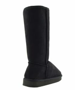 Kickfootwear Holly Mid Calf Faux Sheepskin Lined Winter Boots -Black WOMENS