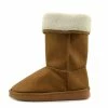 Kickfootwear Holly Mid Calf Faux Sheepskin Lined Winter Boots - Tan WOMENS