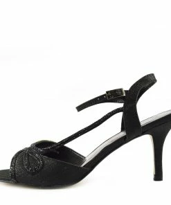 Kickfootwear Sparkle Swirl Strappy Sandals - Black