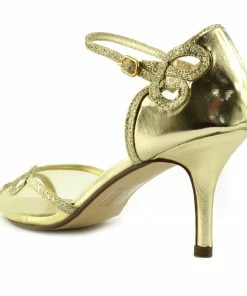 Kickfootwear Sparkle Swirl Strappy Sandals - Gold