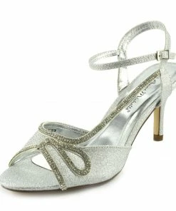 Kickfootwear WOMENS Sparkle Swirl Strappy Sandals - Silver