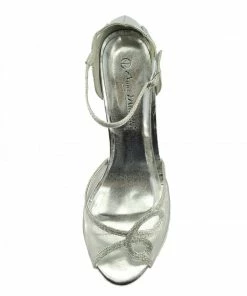 Kickfootwear Mesh Peep Toe Dancing Shoes - Silver WOMENS
