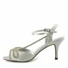 Kickfootwear WOMENS Sparkle Swirl Strappy Sandals - Silver