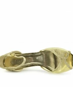 Kickfootwear Sparkle Swirl Strappy Sandals - Gold