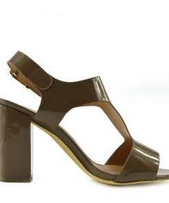 Kickfootwear WOMENS Multi Wide Strap Block Heel Sandals - Taupe 6 Kickfootwear WOMENS Multi Wide Strap Block Heel Sandals - Taupe