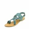 Kickfootwear WOMENS Leather Comfort Strap Sandals - Green