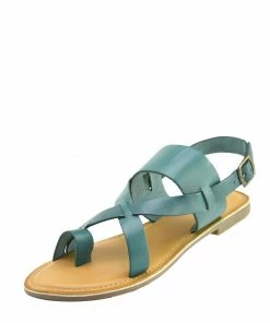 Kickfootwear WOMENS Leather Comfort Strap Sandals - Green