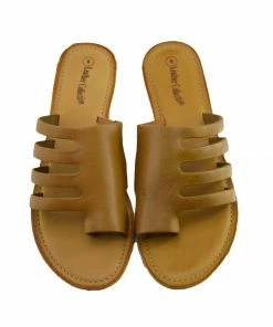 Kickfootwear Womens Summer Comfort Colour Leather Sandals - Tan