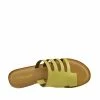 Kickfootwear Womens Summer Comfort Colour Leather Sandals - Yellow