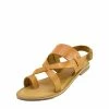 Kickfootwear WOMENS Leather Comfort Strap Sandals - Tan