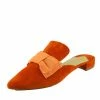 Kickfootwear WOMENS Velvet Point Slipper Mules - Orange