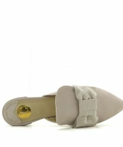 Kickfootwear WOMENS Velvet Point Slipper Mules - Nude