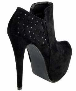 Kickfootwear Marta Platform Stud Detail Stiletto Shoe Boot - Black