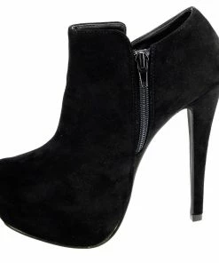 Kickfootwear Marta Platform Stud Detail Stiletto Shoe Boot - Black