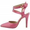 Kickfootwear WOMENS High Ankle Strap Pointed Shoes - Coral