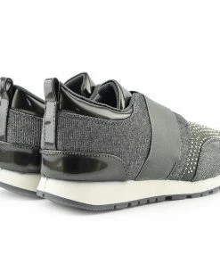 Kickfootwear Parker Sparkle Glitter Trainers - Grey WOMENS