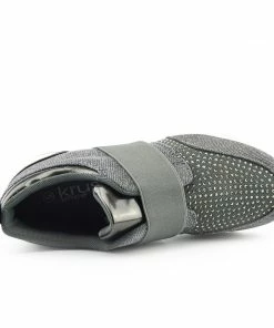 Kickfootwear Parker Sparkle Glitter Trainers - Grey WOMENS