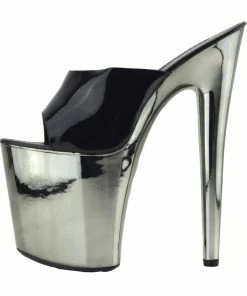 Kickfootwear Womens Charmaine Clear High Heels Fashion Platform Dancing Shoes - Black