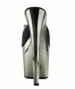 Kickfootwear Womens Charmaine Clear High Heels Fashion Platform Dancing Shoes - Black