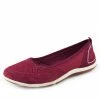 Kickfootwear Arbury Flat Mary Jane Walking Ballerina Pumps - Magenta F80210