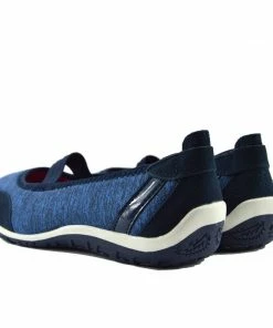 Kickfootwear Arbury Flat Mary Jane Walking Ballerina Pumps - Navy-F80209 WOMENS
