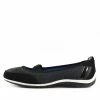 Kickfootwear WOMENS Arbury Flat Mary Jane Walking Ballerina Pumps - Black-F80209