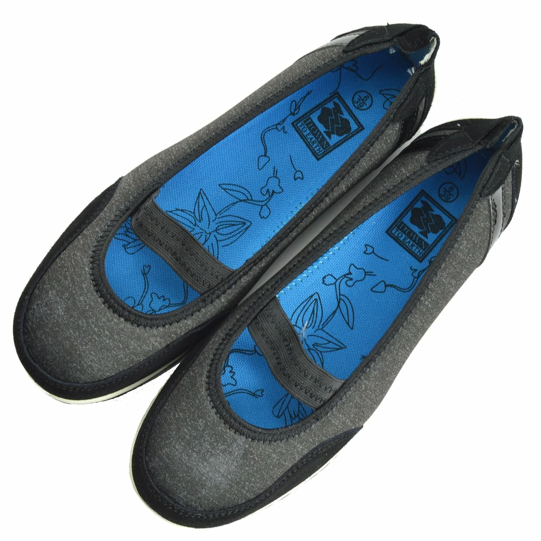 Kickfootwear WOMENS Arbury Flat Mary Jane Walking Ballerina Pumps - Black-F80209 4 Kickfootwear WOMENS Arbury Flat Mary Jane Walking Ballerina Pumps - Black-F80209