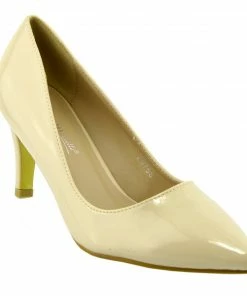 Kickfootwear WOMENS Mid Heel Smart Shoes - Nude