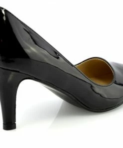 Kickfootwear Mid Heel Smart Shoes - Black WOMENS