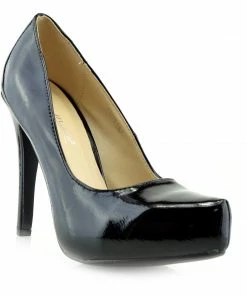 Kickfootwear WOMENS Patent Stiletto Evening Shoes - Black 9 Kickfootwear WOMENS Patent Stiletto Evening Shoes - Black