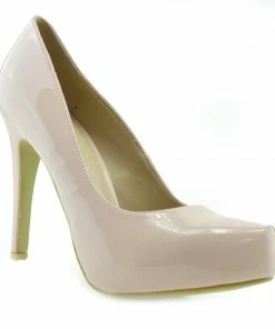 Kickfootwear WOMENS Patent Stiletto Court Shoes - Pink