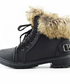 Kickfootwear WOMENS Willow Warm Grip Sole Winter Boots - Black