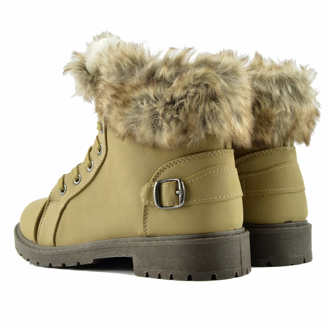Kickfootwear WOMENS Willow Warm Grip Sole Winter Boots - Taupe 4 Kickfootwear WOMENS Willow Warm Grip Sole Winter Boots - Taupe