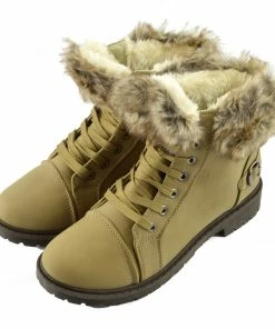 Kickfootwear WOMENS Willow Warm Grip Sole Winter Boots - Taupe 6 Kickfootwear WOMENS Willow Warm Grip Sole Winter Boots - Taupe