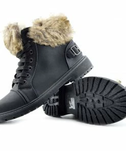 Kickfootwear WOMENS Willow Warm Grip Sole Winter Boots - Black 9 Kickfootwear WOMENS Willow Warm Grip Sole Winter Boots - Black