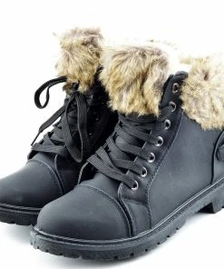 Kickfootwear WOMENS Willow Warm Grip Sole Winter Boots - Black 10 Kickfootwear WOMENS Willow Warm Grip Sole Winter Boots - Black