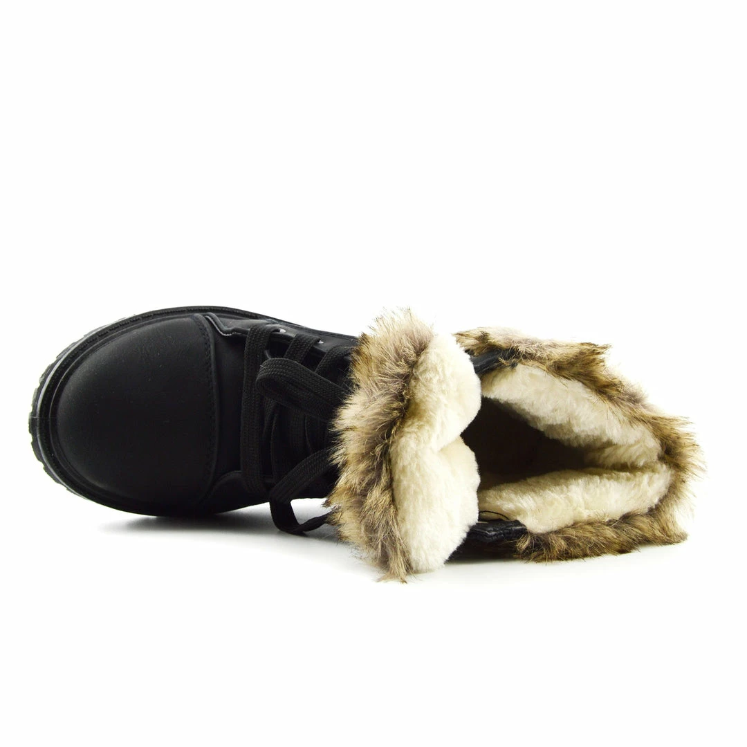 Kickfootwear WOMENS Willow Warm Grip Sole Winter Boots - Black 6 Kickfootwear WOMENS Willow Warm Grip Sole Winter Boots - Black