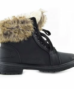 Kickfootwear WOMENS Willow Warm Grip Sole Winter Boots - Black