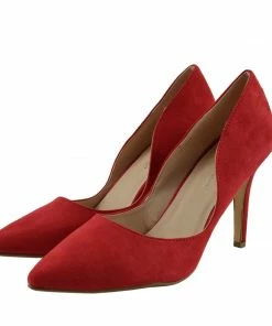 Kickfootwear Womens Stilletto High Heel Pointed Toe Party Shoes - Red F9994 7 Kickfootwear Womens Stilletto High Heel Pointed Toe Party Shoes - Red F9994