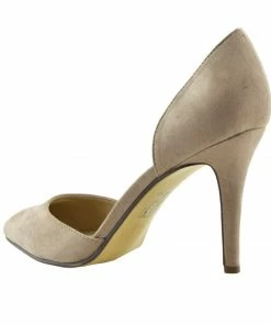 Kickfootwear Mila Pointed Toe Stiletto Court Shoes - Nude