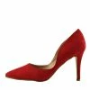 Kickfootwear Womens Stilletto High Heel Pointed Toe Party Shoes - Red F9994