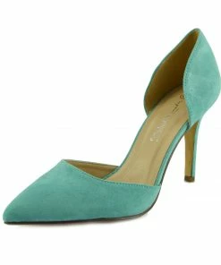 Kickfootwear Mila Pointed Toe Stiletto Court Shoes - Light Green