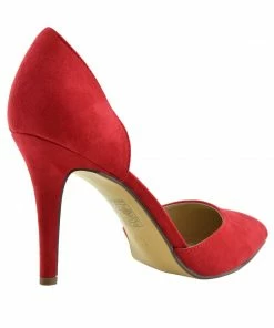 Kickfootwear WOMENS Mila Pointed Toe Stiletto Court Shoes - Red